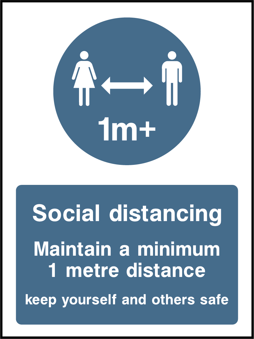 Social distancing (1m)