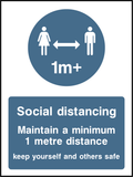 Social distancing (1m)