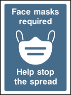 Face masks required, help stop the spread