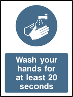 Wash your hands for at least 20 seconds (V1)