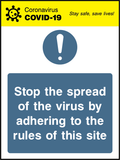 Stop the spread of the virus by adhering to the rules of this site