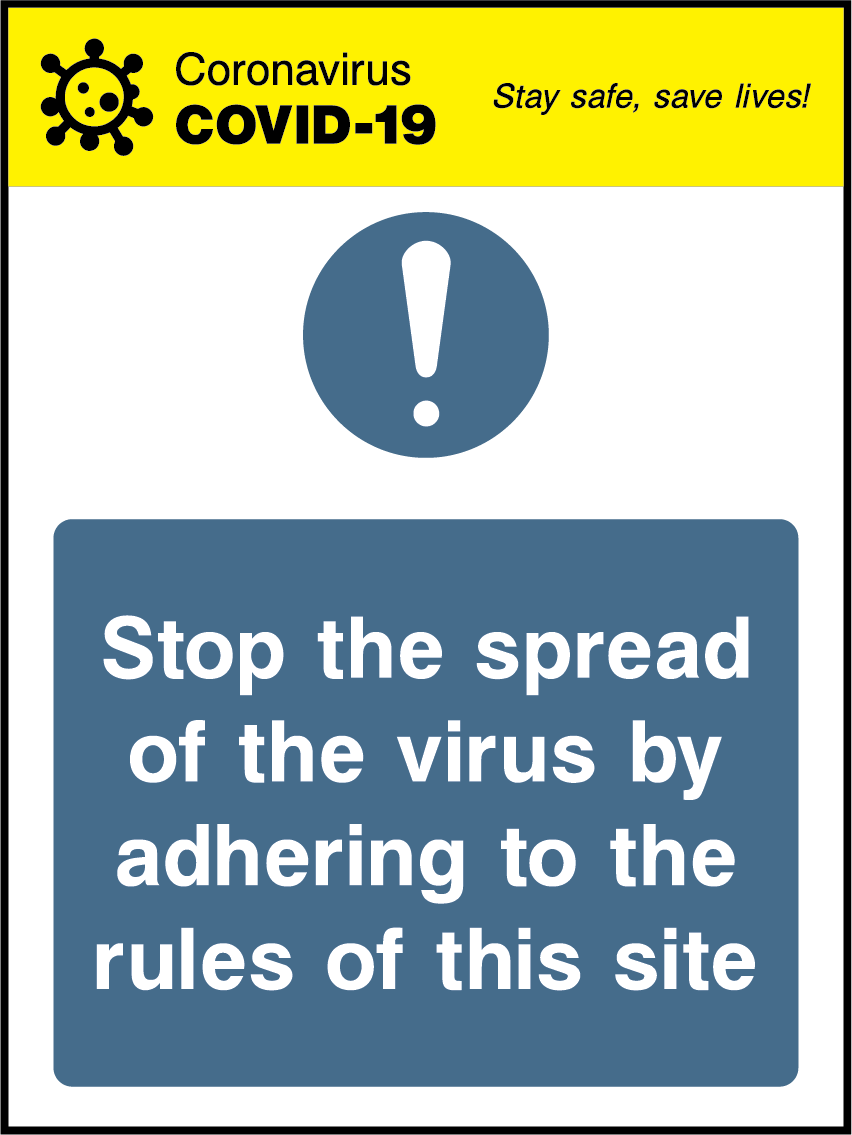 Stop the spread of the virus by adhering to the rules of this site