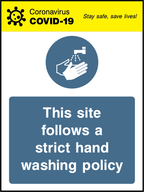 This site follows a strict hand washing policy