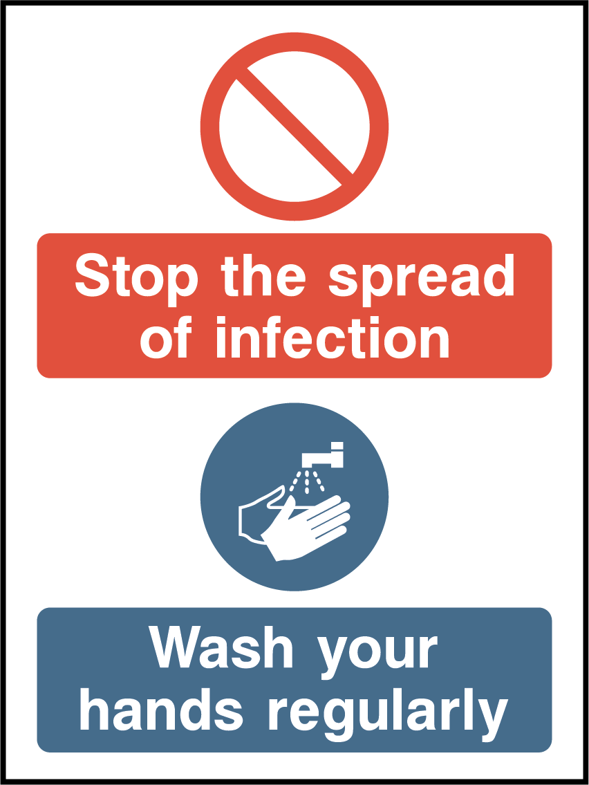 Stop the spread of infection, wash your hands regularly