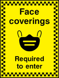 Face coverings required to enter