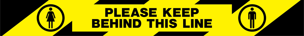Please keep behind this line (one person)