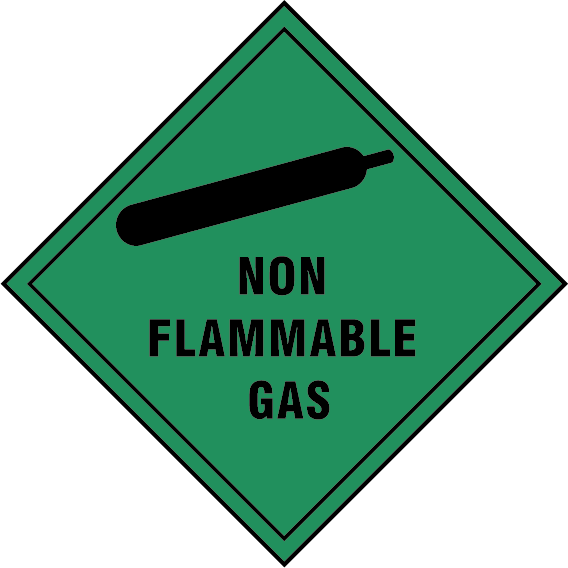 Non flammable gas