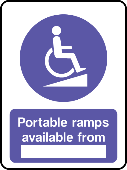 Portable ramps available from _