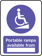 Portable ramps available from _