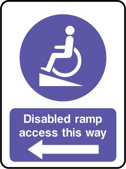 Disabled ramp access this way (V1)