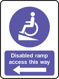 Disabled ramp access this way (V1)
