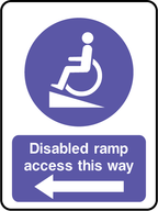 Disabled ramp access this way (V1)