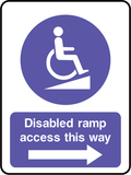 Disabled ramp access this way (V2)