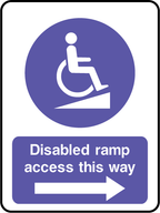 Disabled ramp access this way (V2)