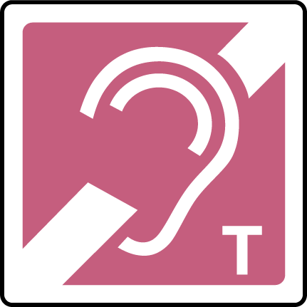 Audio induction loop (T)
