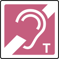 Audio induction loop (T)