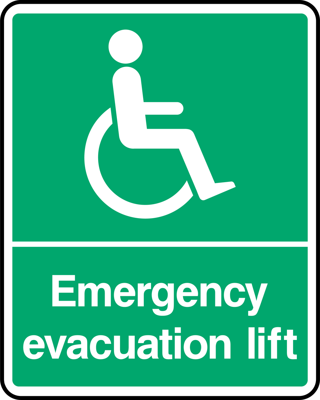 Emergency evacuation lift