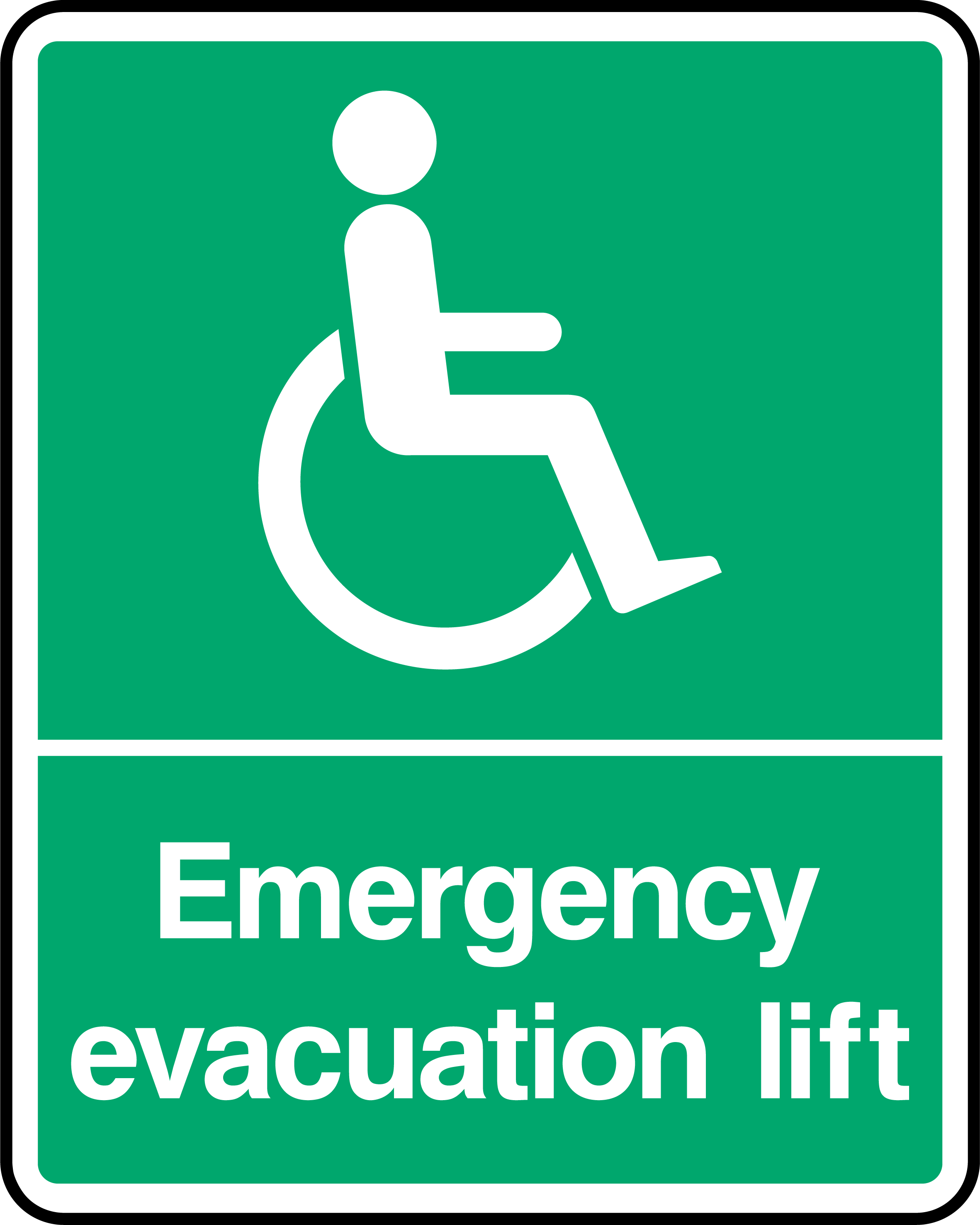 Emergency evacuation lift