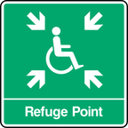Refuge point (with arrows)