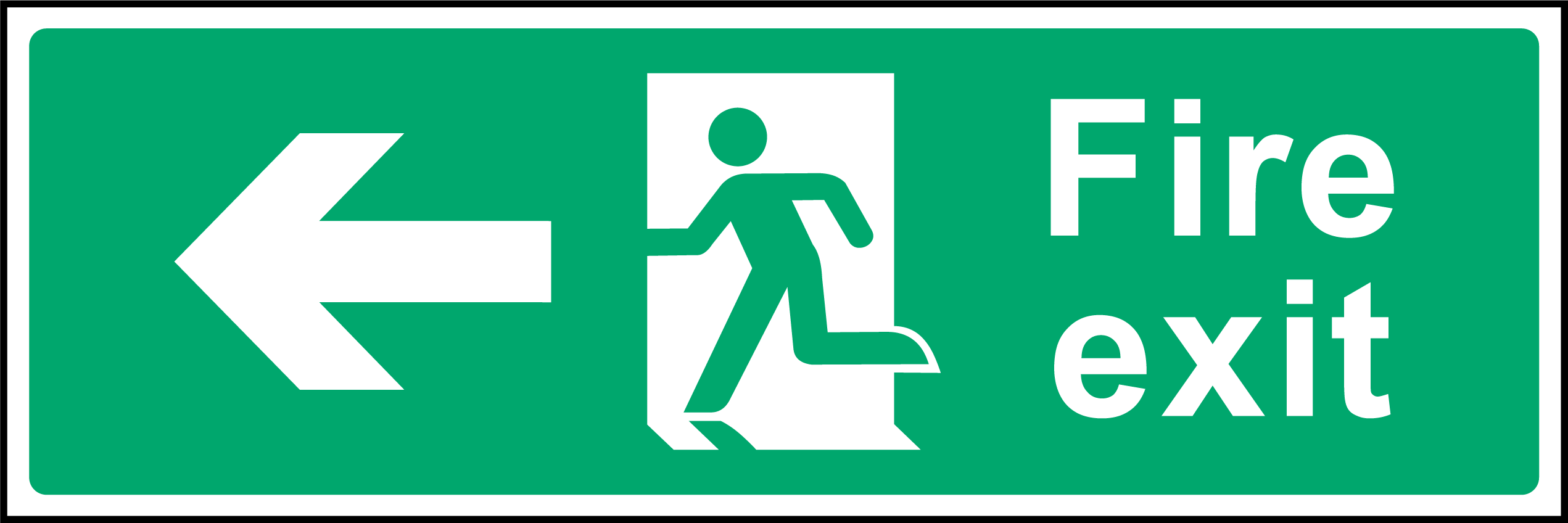 Fire exit (left arrow)