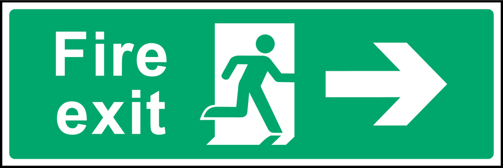 Fire exit (right arrow)