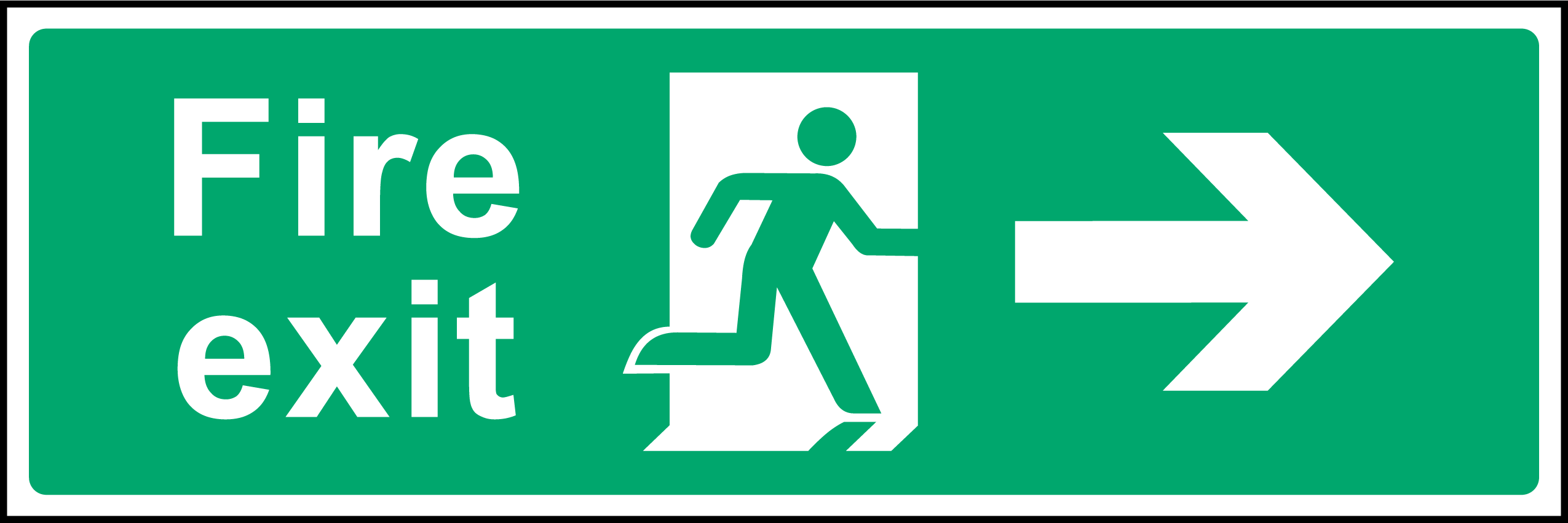 Fire exit (right arrow)