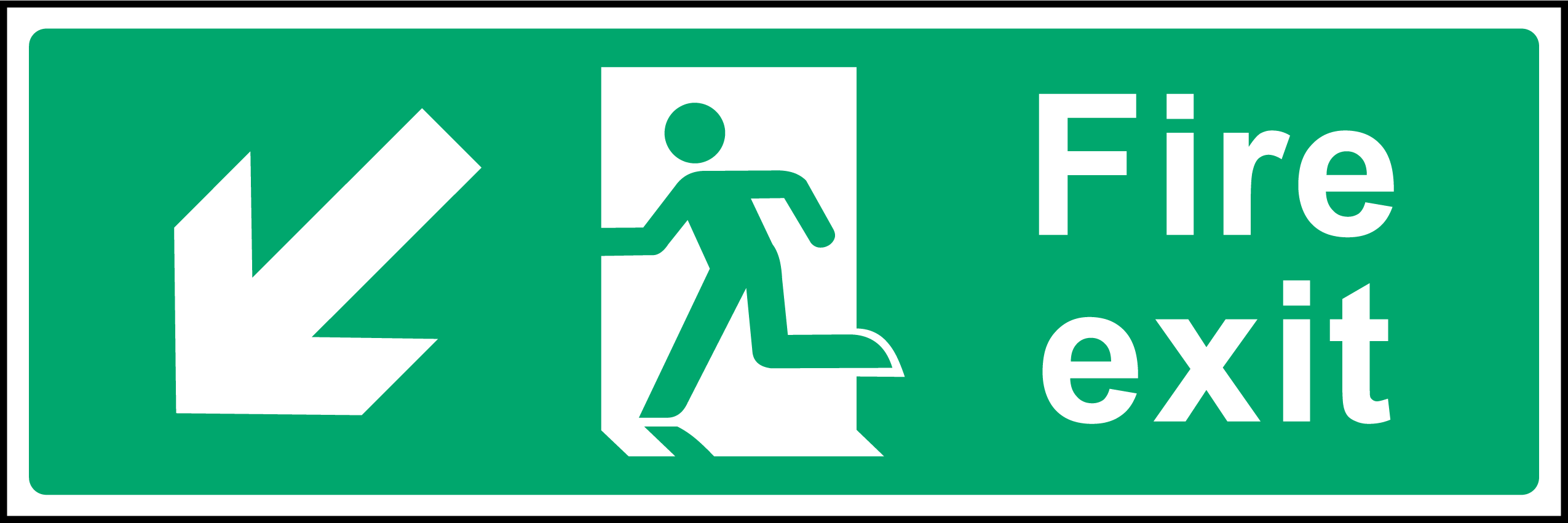 Fire exit (bottom left arrow)