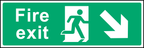 Fire exit (bottom right arrow)
