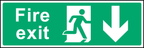 Fire exit (down arrow)