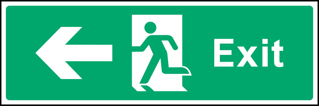 Exit (left arrow)