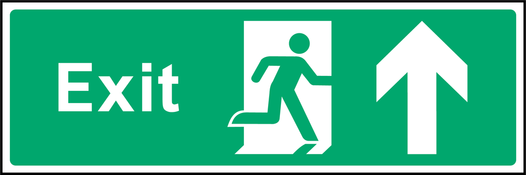 Exit (up arrow)