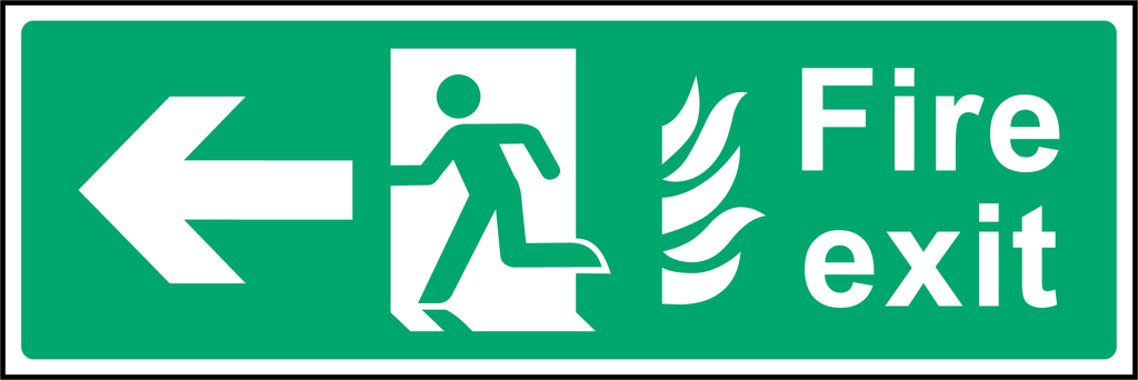 Fire exit V2 (left arrow)