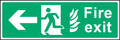 Fire exit V2 (left arrow)