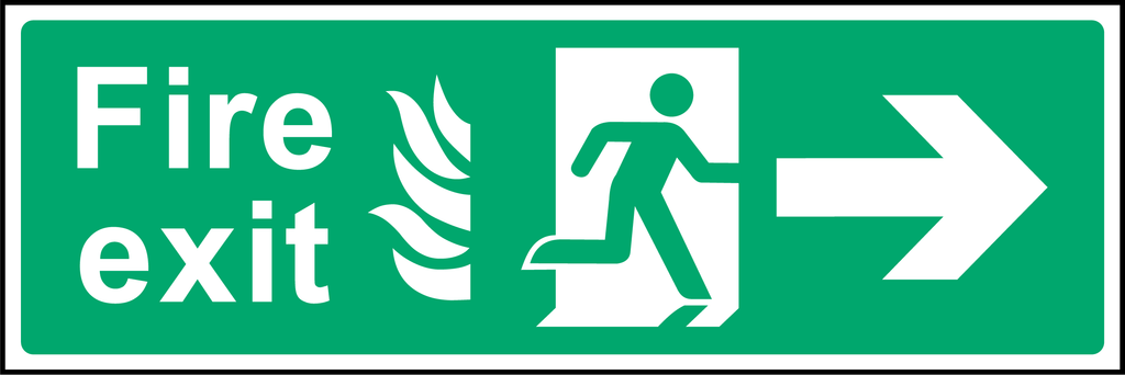 Fire exit V2 (right arrow)