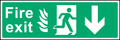 Fire exit V2 (down arrow)