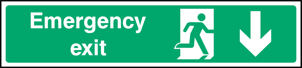 Emergency exit (down arrow)