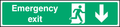 Emergency exit (down arrow)