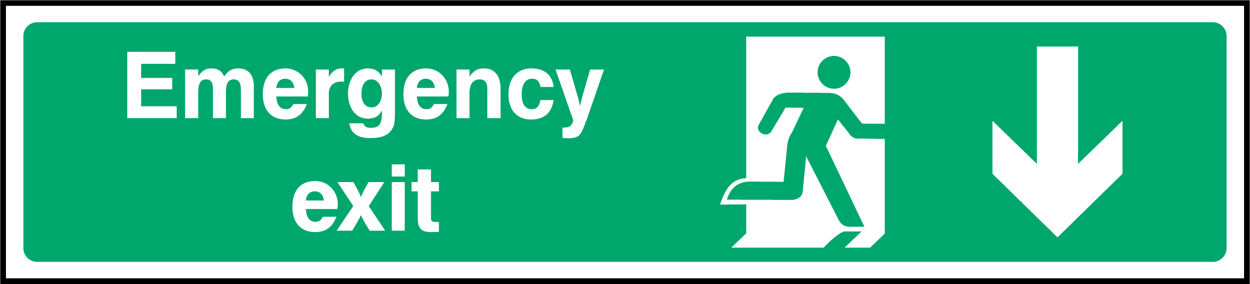 Emergency exit (down arrow)