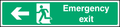 Emergency exit (left arrow)
