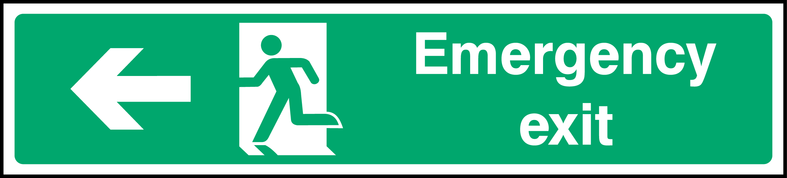 Emergency exit (left arrow)