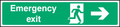 Emergency exit (right arrow)