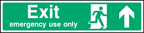 Exit emergency use only (up arrow)