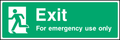 Exit for emergency use only