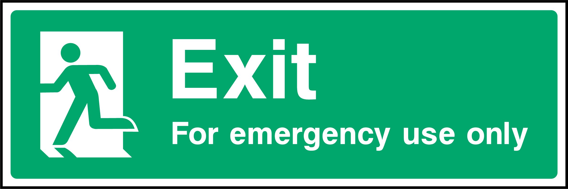 Exit for emergency use only