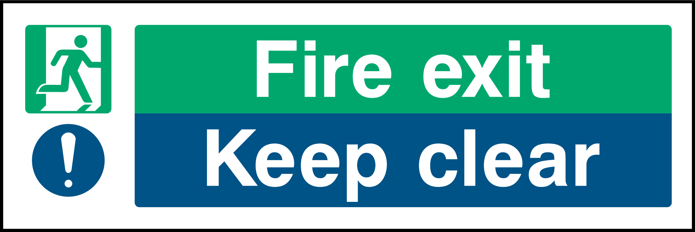 Fire exit, keep clear