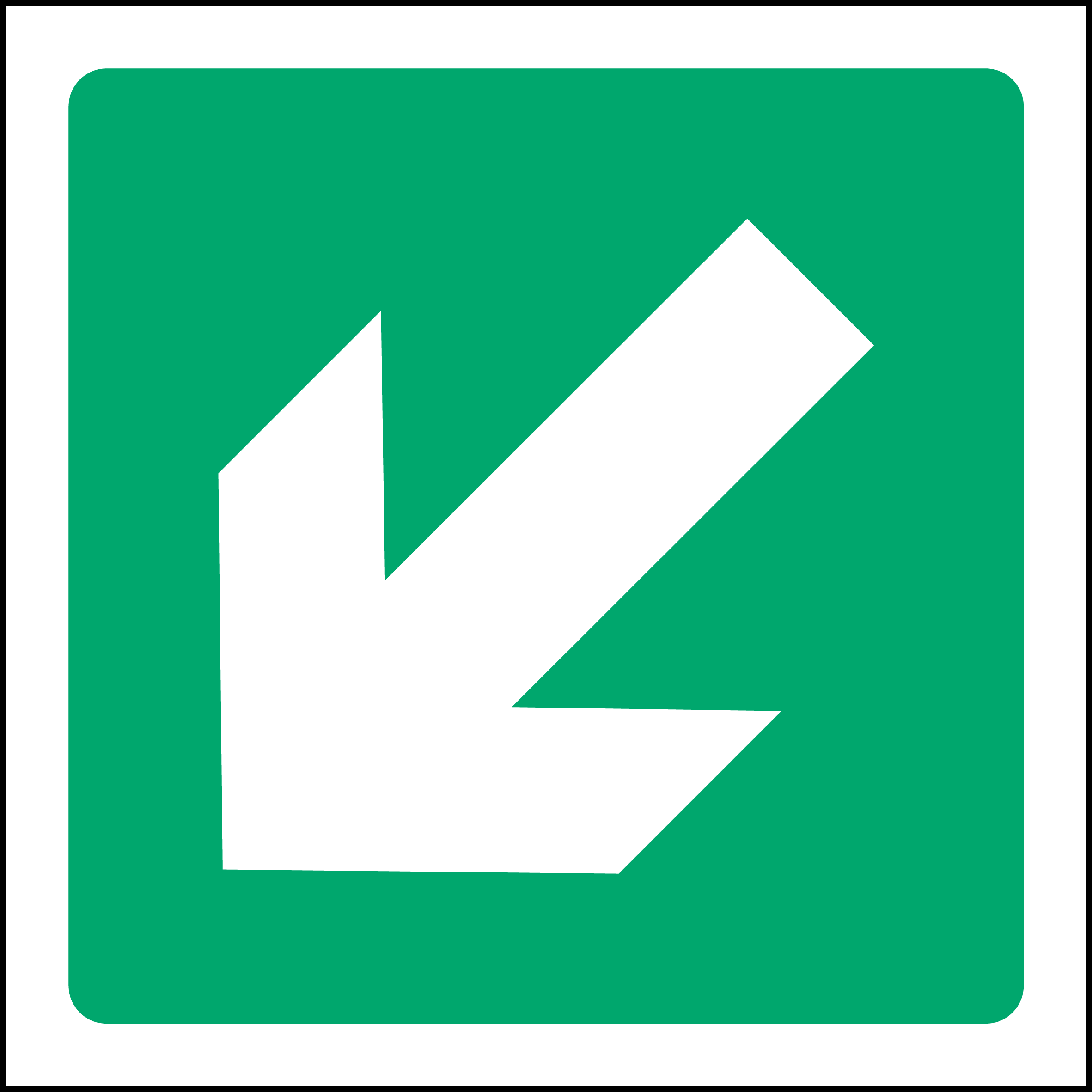 Bottom left arrow