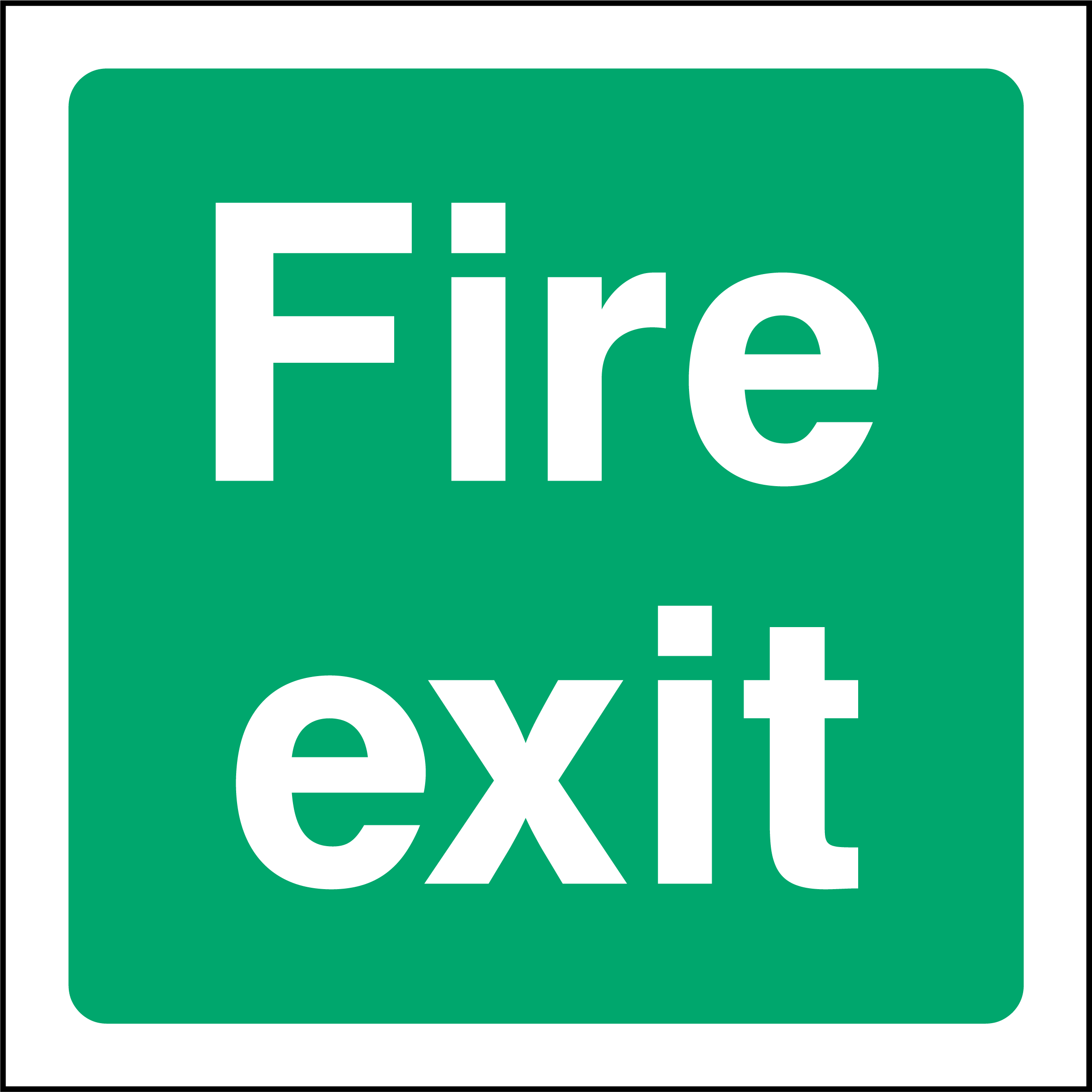 Fire exit