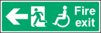 Disabled access fire exit (left arrow)