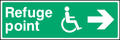 Refuge point (right arrow)