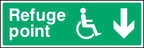Refuge point (down arrow)